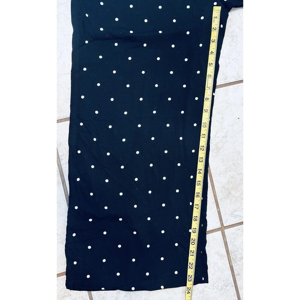 NWT Old Navy Size S Polka Dot Wide Leg Jumpsuit Pockets Boho Contemporary - Picture 9 of 11